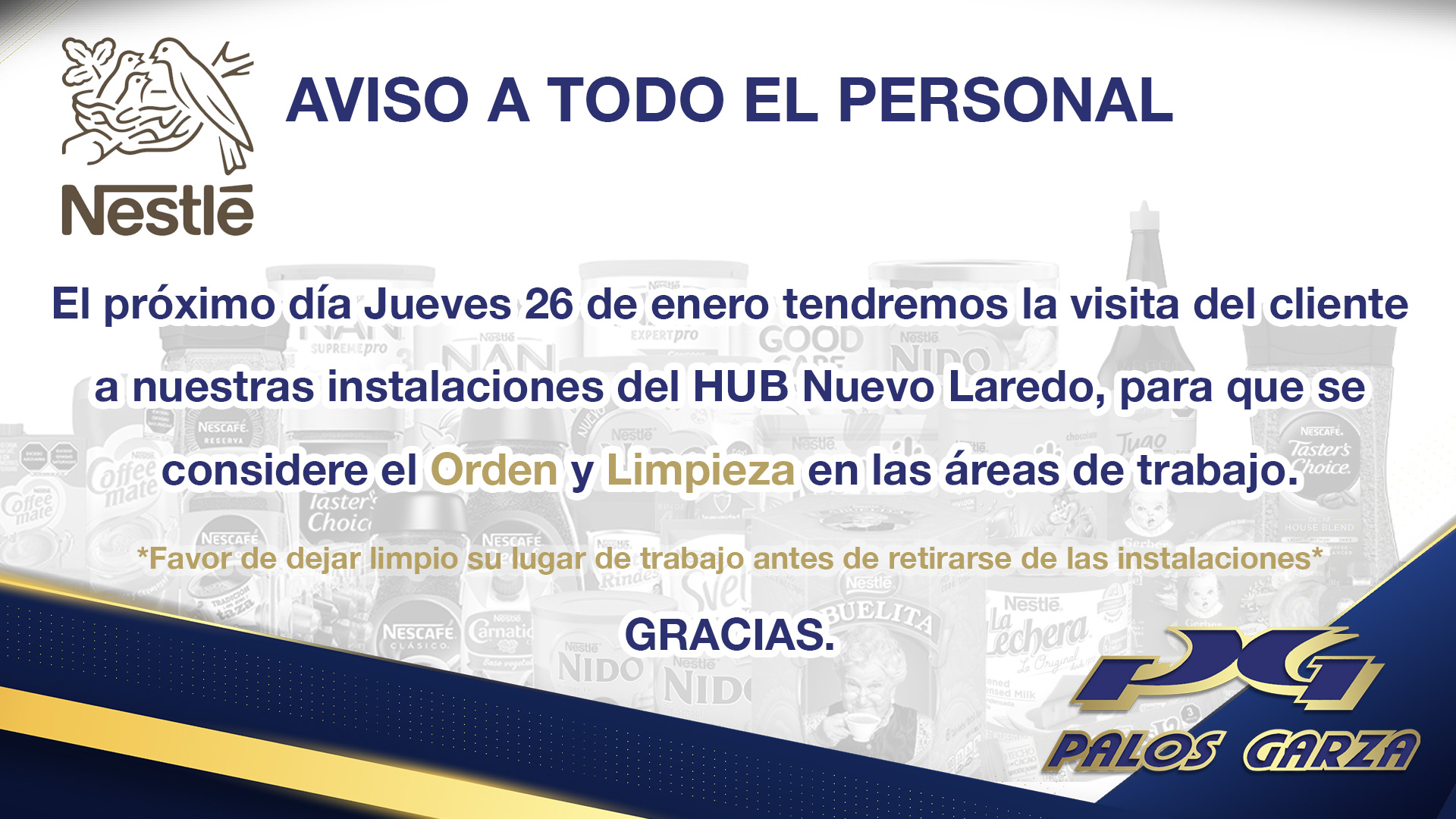 Visita Nestlé -26 de Enero